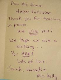 thank you card